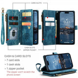 CaseMe iPhone 15 Pro Max -kotelo C30 Series Petrol