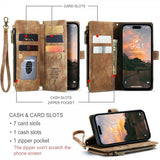 CaseMe iPhone 15 Pro Max -kotelo C30-sarja, ruskea