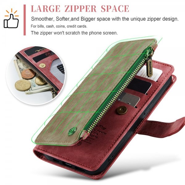 CaseMe iPhone 15 Pro Max -suojakotelo, C30 Series, punainen