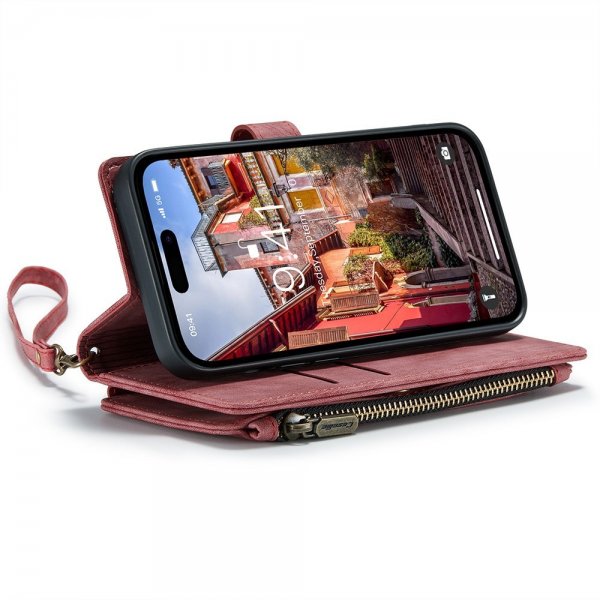 CaseMe iPhone 15 Pro Max -suojakotelo, C30 Series, punainen