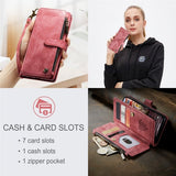 CaseMe iPhone 15 Pro Max -suojakotelo, C30 Series, punainen