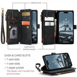 CaseMe iPhone 15 Pro Max -kotelo, C30-sarja, musta
