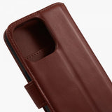 Nordic Covers iPhone 15 Pro Max -kotelo, Essential Leather, Maple Brown