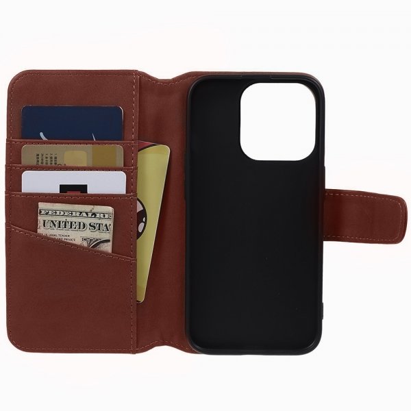 Nordic Covers iPhone 15 Pro Max -kotelo, Essential Leather, Maple Brown
