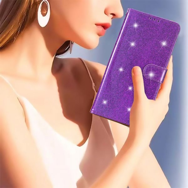 iPhone 15 Pro Max Kuori Glitter Lila