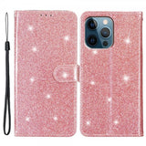 iPhone 15 Pro Max -kotelo, kimalteleva ruusukulta