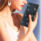 iPhone 15 Pro Max Kuori Glitter Musta