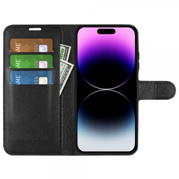 iPhone 15 Pro Max Kuori Litsi Musta