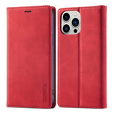 Lc.Imeeke iPhone 15 Pro Max -kotelo korttipaikalla, punainen