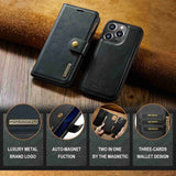 Dg.Ming iPhone 15 Pro Max Kuori irrotettavalla kuorella, musta