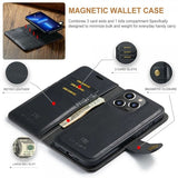 Dg.Ming iPhone 15 Pro Max Kuori irrotettavalla kuorella, musta