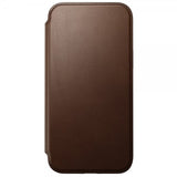 Nomad iPhone 15 Pro Max Modern Leather Folio -suojakotelo, ruskea
