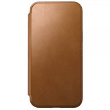Nomad iPhone 15 Pro Max Modern Leather Folio -suojakotelo, English Tan