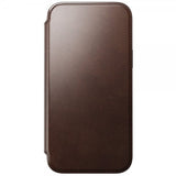 Nomad iPhone 15 Pro Max Modern Leather Folio -kotelo Horween Rustic Brown