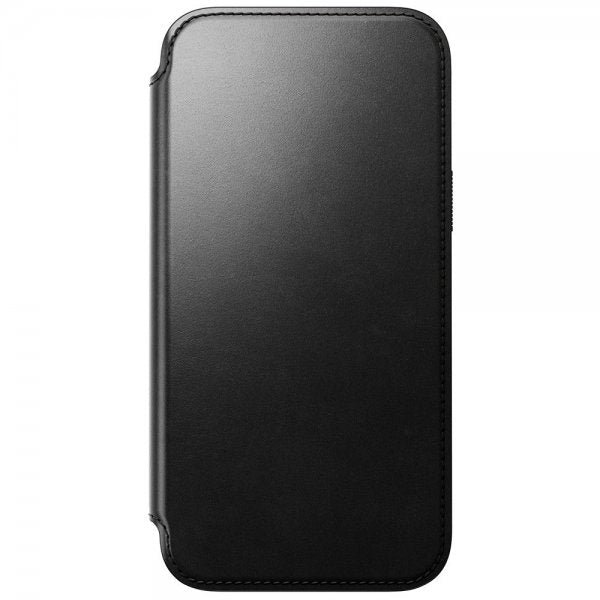 Nomad iPhone 15 Pro Max -kotelo, Modern Leather Folio, Horween, musta