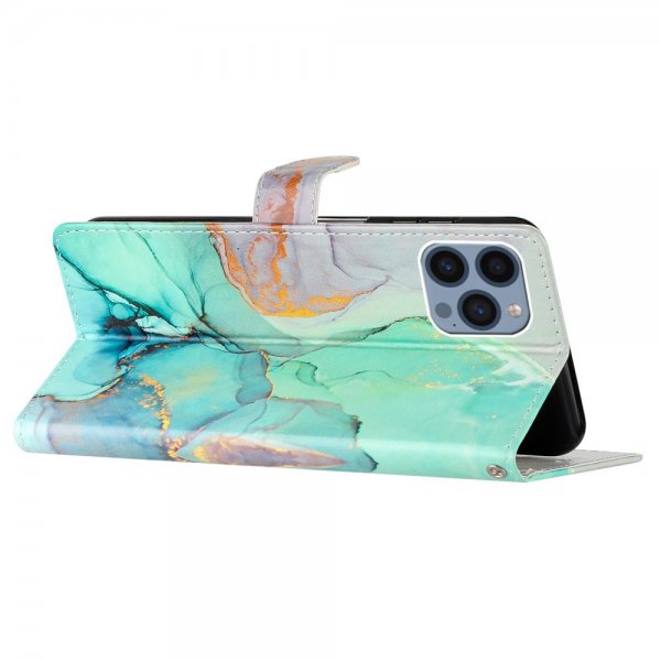 iPhone 15 Pro Max Kuori, Kuvio Marmori Vihreä