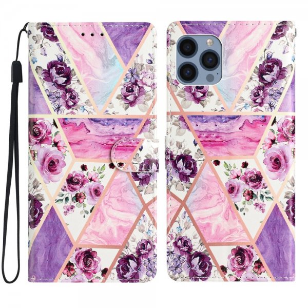 iPhone 15 Pro Max Kuori Liilat Kukat -aiheella