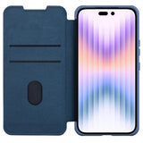 Nillkin iPhone 15 Pro Max Fodral Qin Pro Series Sininen