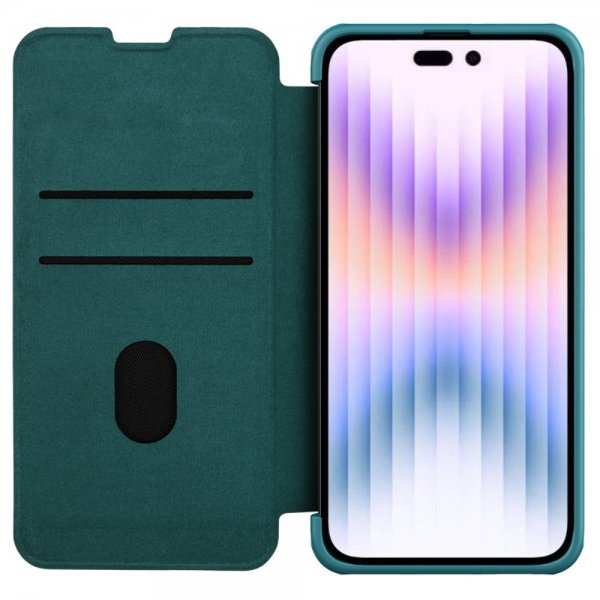 Nillkin iPhone 15 Pro Max Suojakuori Qin Pro Series Vihreä