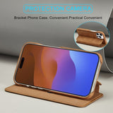 Lc.Imeeke iPhone 15 Pro Max -kotelo Retro Ruskea
