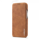 Lc.Imeeke iPhone 15 Pro Max -kotelo Retro Ruskea