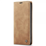 CaseMe iPhone 15 Pro Max - Retro Flip -ruskea suojakotelo