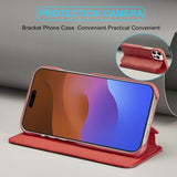 Lc.Imeeke iPhone 15 Pro Max -suojakuori retro punainen