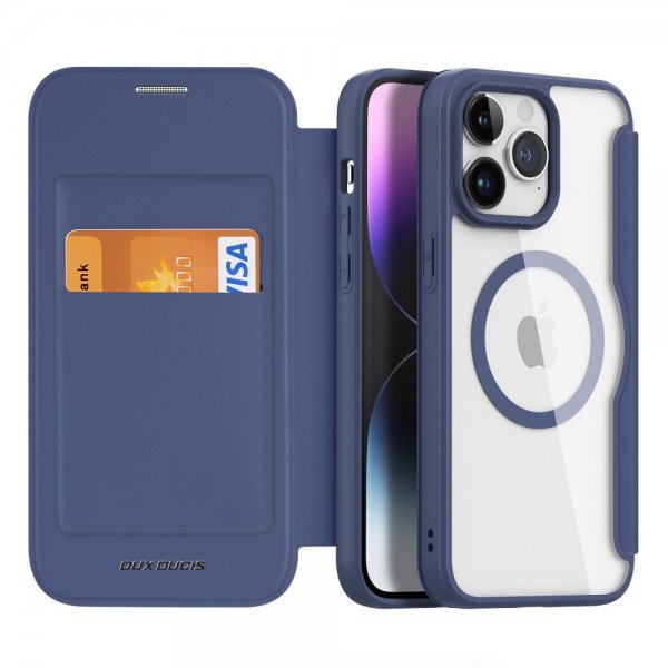 Dux Ducis iPhone 15 Pro Max Kotelo Skin X Pro Series MagSafe Sininen