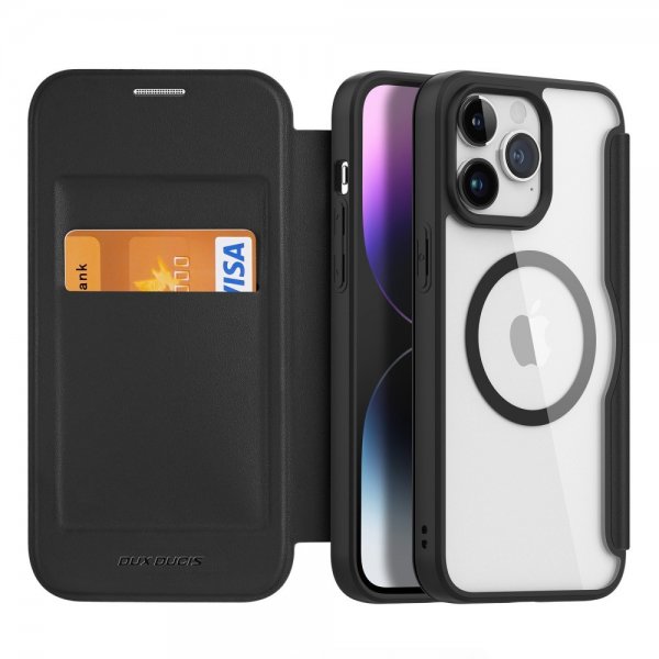 Dux Ducis iPhone 15 Pro Max -kotelo Skin X Pro Series MagSafe, musta