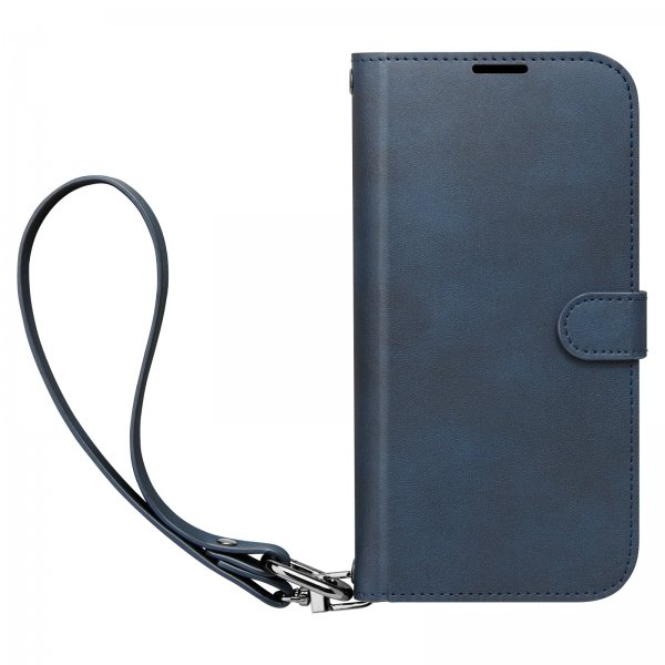 Spigen iPhone 15 Pro Max -lompakkokotelo Wallet S Pro, tummansininen