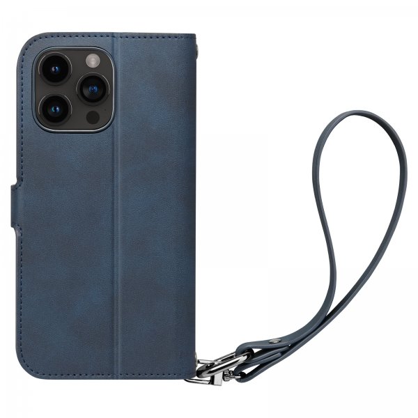 Spigen iPhone 15 Pro Max -lompakkokotelo Wallet S Pro, tummansininen