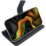 Celly iPhone 15 Pro Max -kotelo Wally Wallet Case Musta