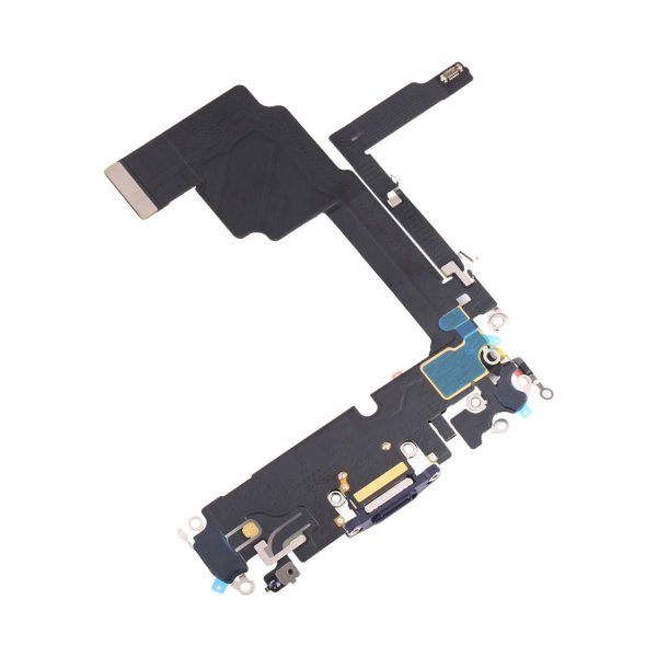 iPhone 15 Pro Max latausliitin joustokaapelilla - Sininen