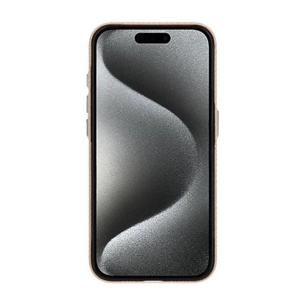 iPhone 15 Pro Max Kuori Hiilikuitukuvio MagSafe Kulta