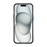 iPhone 15 Pro Max Kuori Hiilikuitukuvio Sininen Harmaa