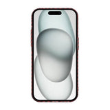 iPhone 15 Pro Max Kuori Hiilikuitukuvio Punainen