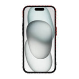 iPhone 15 Pro Max Kuori Hiilikuitukuvio Musta Punainen