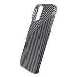 iPhone 15 Pro Max Kuori Hiilikuitukuvio Musta Valkoinen