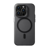 iPhone 15 Pro Max Kuori Korrugoitu MagSafe Musta