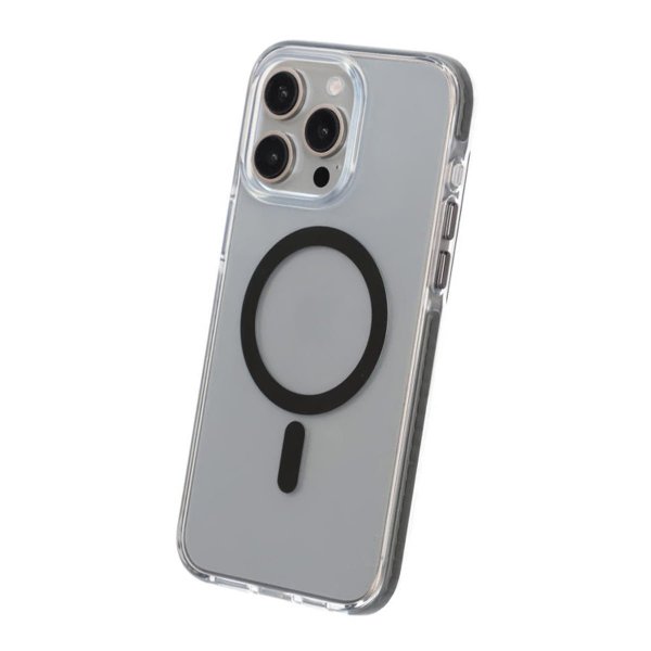 iPhone 15 Pro Max Kuori Iskunkestävä MagSafe Harmaa