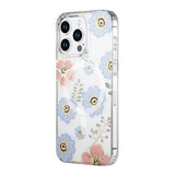 iPhone 15 Pro Max Kuori Kukkakuvio MagSafe Punainen Sininen