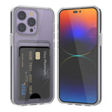 Rvelon iPhone 15 Pro Max Kuori Korttipidike Läpinäkyvä