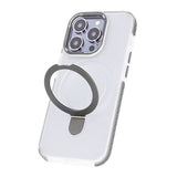 iPhone 15 Pro Max Kuori MagSafe Ulospäin taitettava jalustalla Harmaa