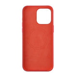 Rvelon iPhone 15 Pro Max Kuori Silikoni MagSafe Punainen