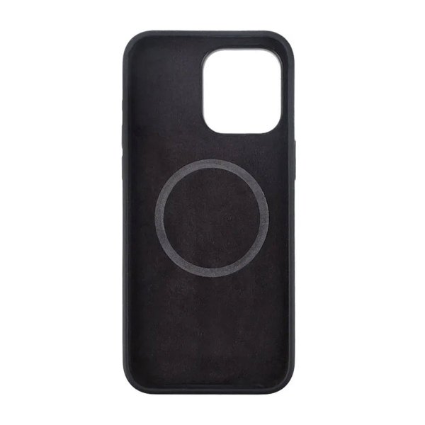 Rvelon iPhone 15 Pro Max Kuori Silikoni MagSafe Musta