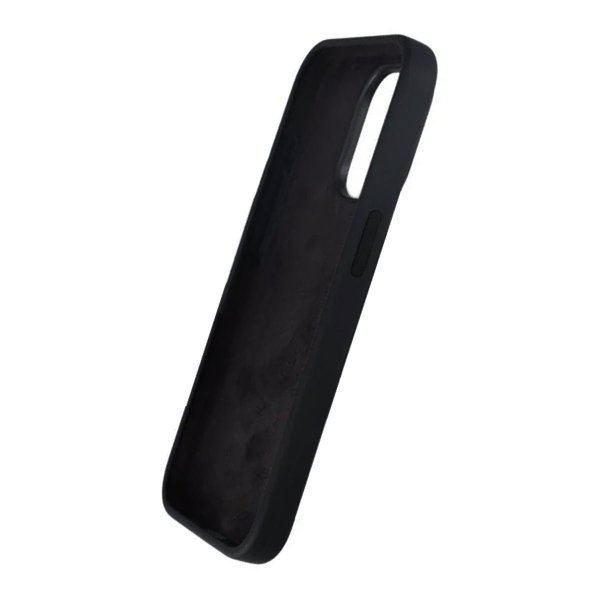 Rvelon iPhone 15 Pro Max Silikonikuori Musta