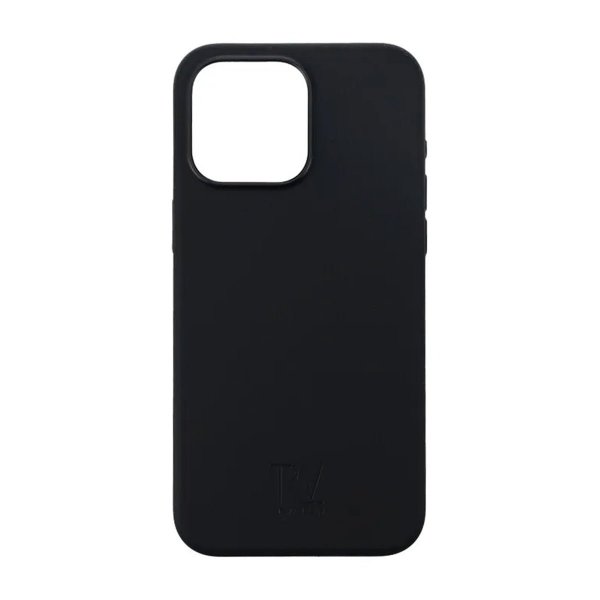 Rvelon iPhone 15 Pro Max Silikonikuori Musta