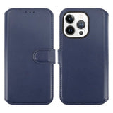 Rvelon iPhone 15 Pro Max -kotelo, aitoa nahkaa, sininen
