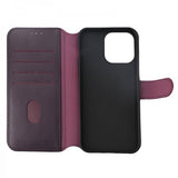 Rvelon iPhone 15 Pro Max Kuori Aitoa Nahkaa Violetti