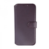 Rvelon iPhone 15 Pro Max Kuori Aitoa Nahkaa Violetti